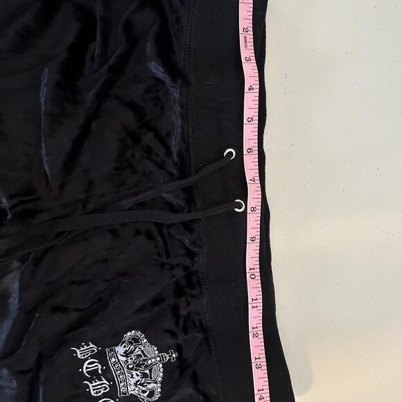 VINTAGE Y2K BCBG Women's Black Velour Tracksuit - Picture 5 of 8